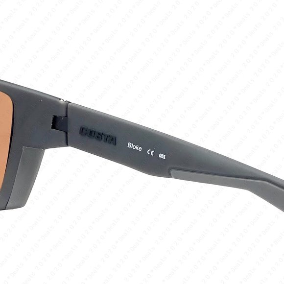 Costa Del Mar Bloke 580G Matte Black Matte Gray Polarized Sunglasses - Picture 11 of 11